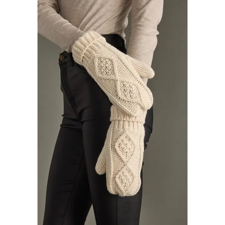 Cable Knit Mittens