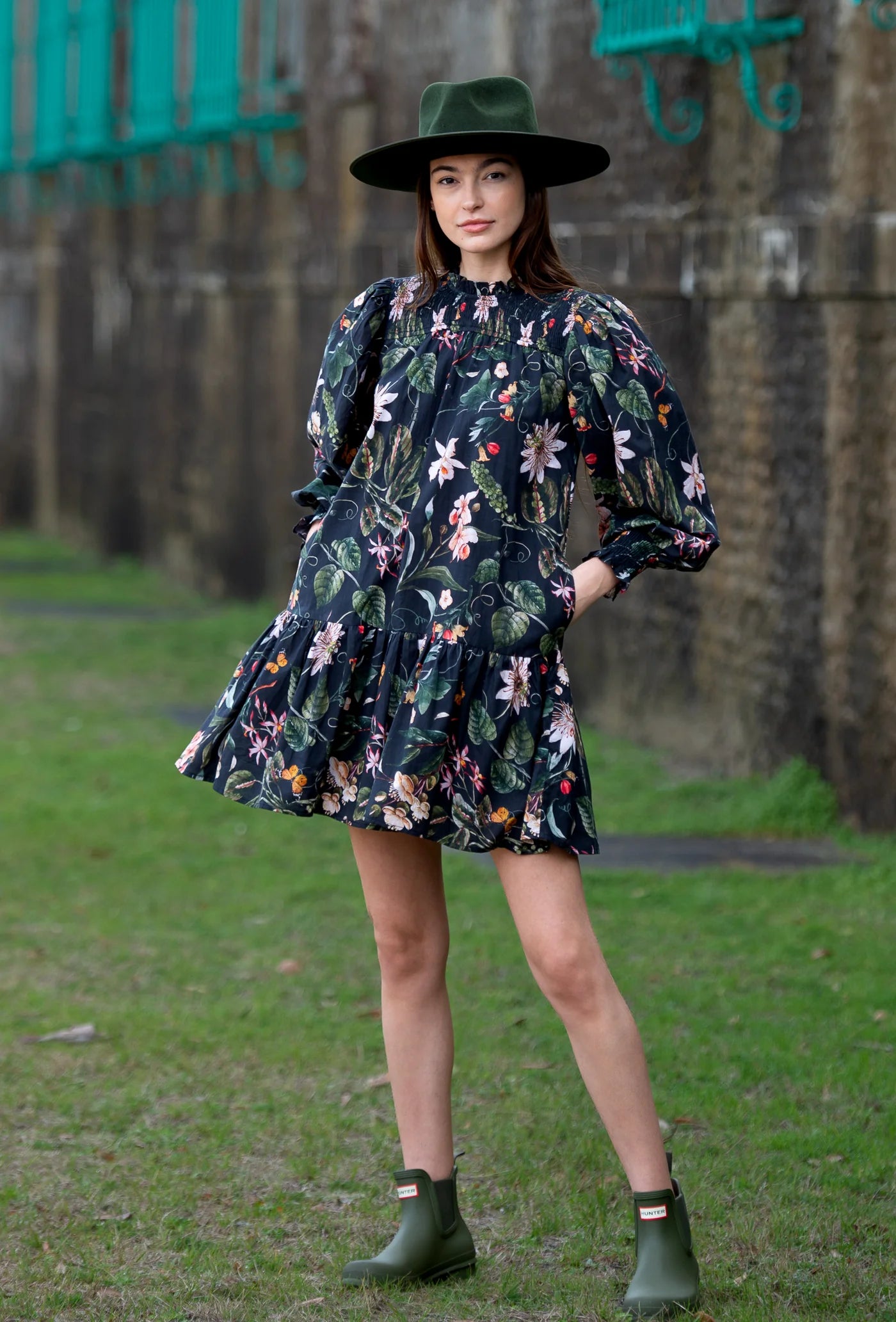Lucy Dress - Exotica Black