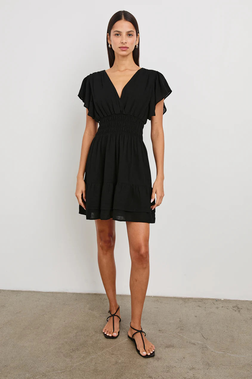 kimora mini dress Lace Mini Dress Corset Ruffle Party Dress Kivara Studio