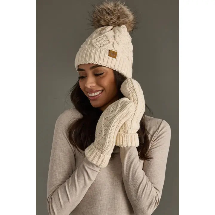 Cable Knit Mittens