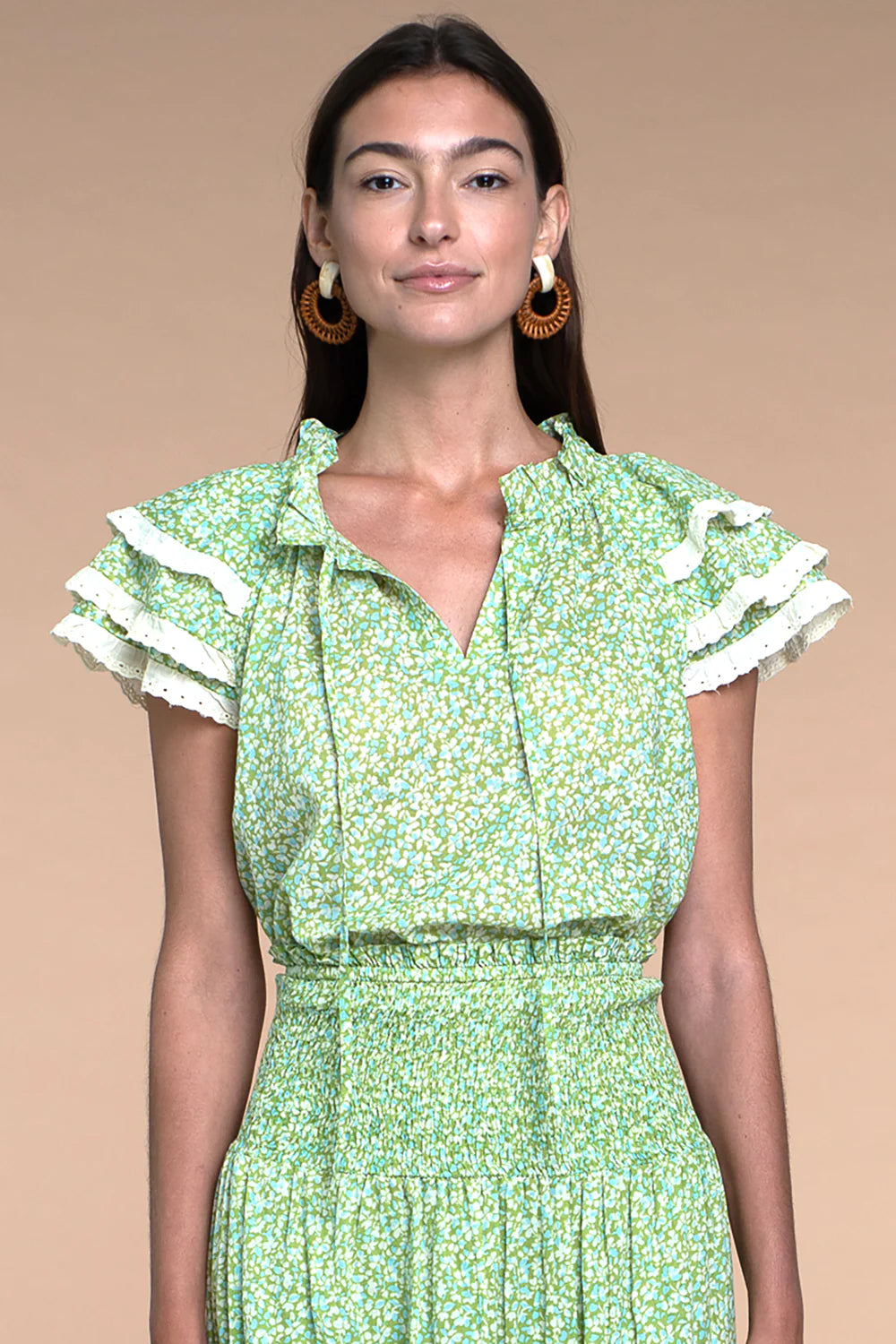Astrid Top - Scattered Sweet Pea