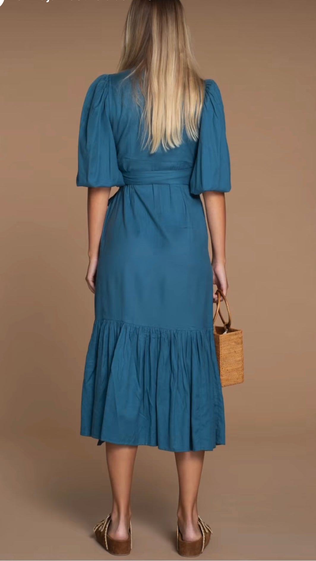 Claire Dress - Batik Blue