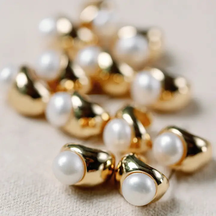 Pearl Huggie Earring