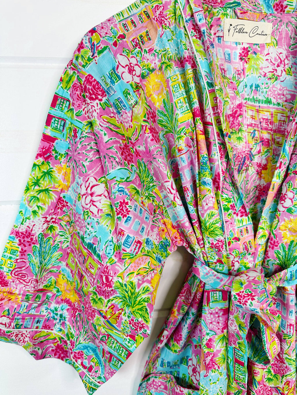 Tropical Town Kimono Robe