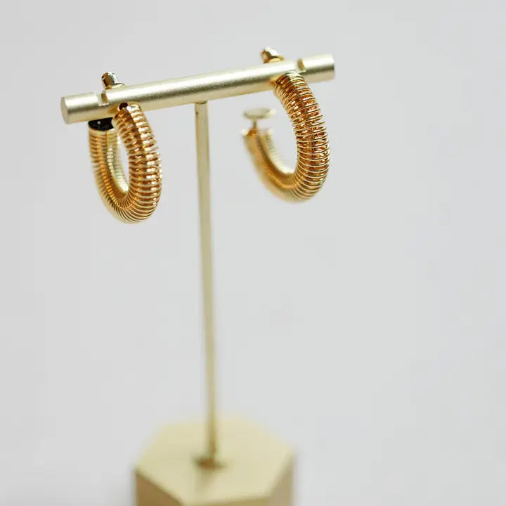 Gold Coil Earrings