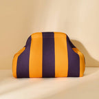 Compact Urban Chic Stripe Clutch Pouch