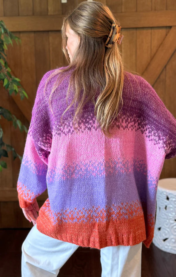 Marta Sweater in Berry