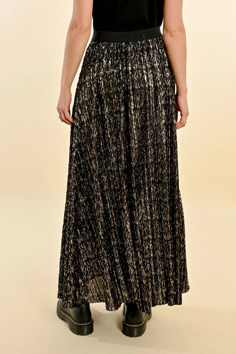 Shimmery Pleated Skirt