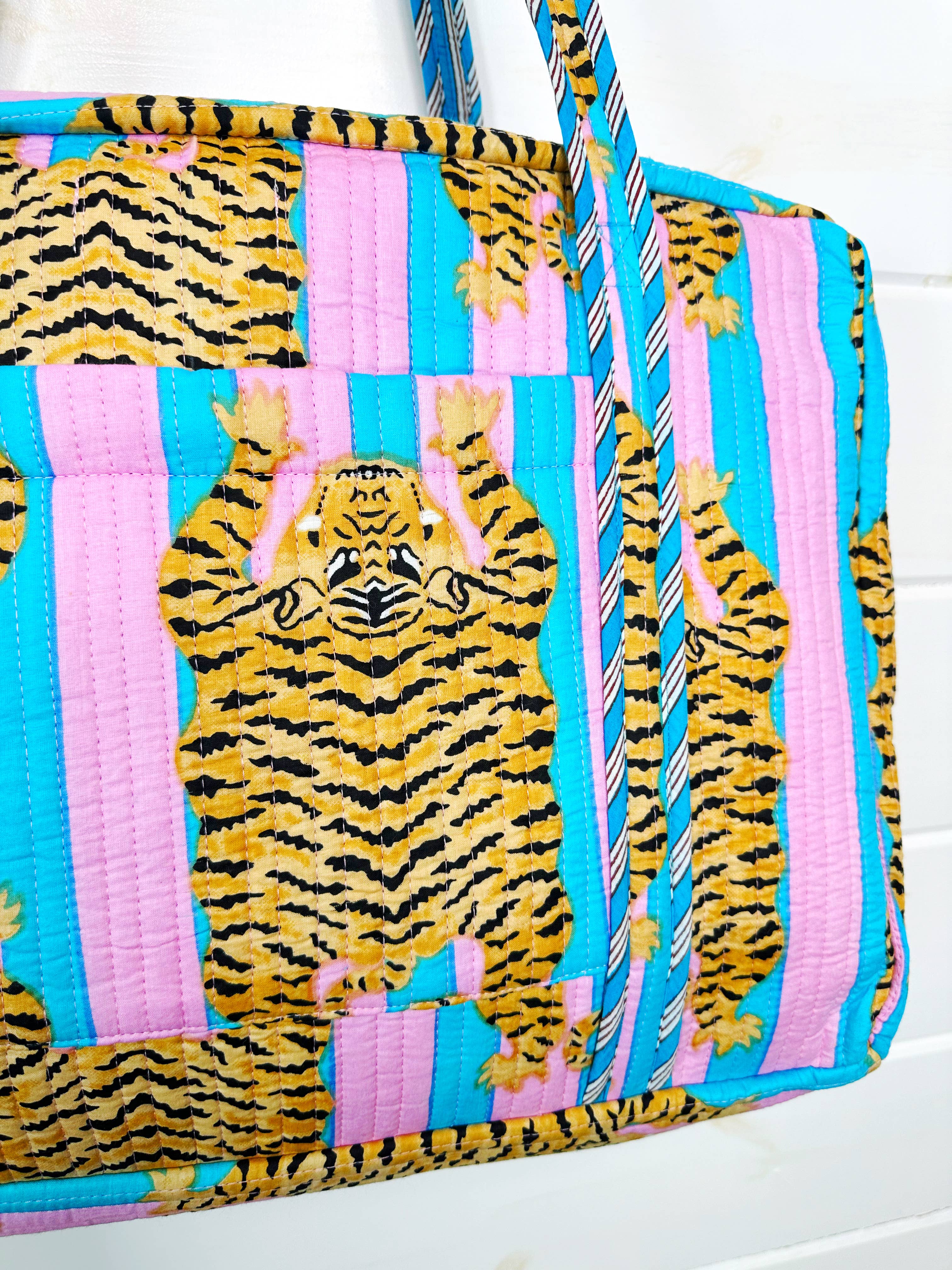 Cotton Candy Tiger Weekender Bag