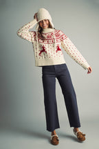 Classic Nordic Reindeer Sweater