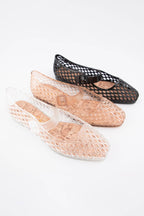 Woven Jelly Mary Jane Flats