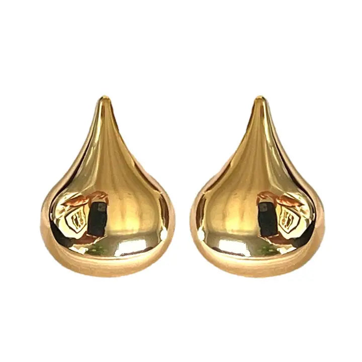 Gold Teardrop Stud