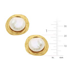 Gold Pearl Earrings