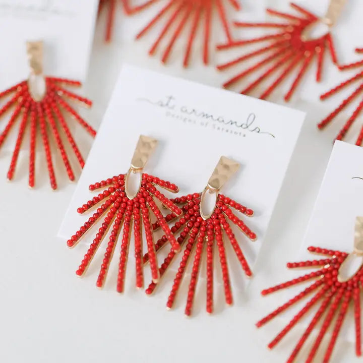 Sunburst Drop Earrings