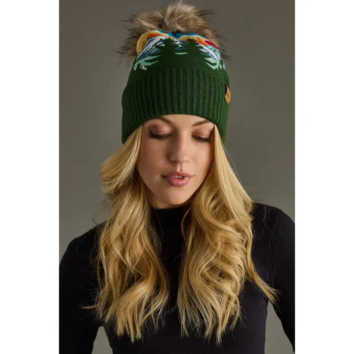 Sunrise Landscape Pom Hat