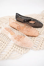 Woven Jelly Mary Jane Flats