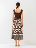 Carina Long Contrast Dress