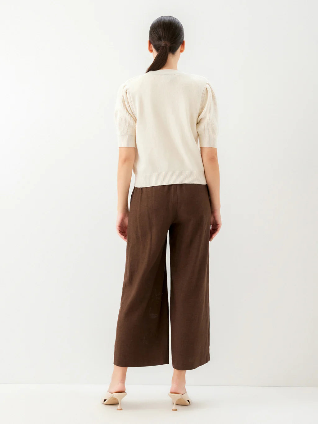 Iliana Puff Sleeve Cardigan Sweater