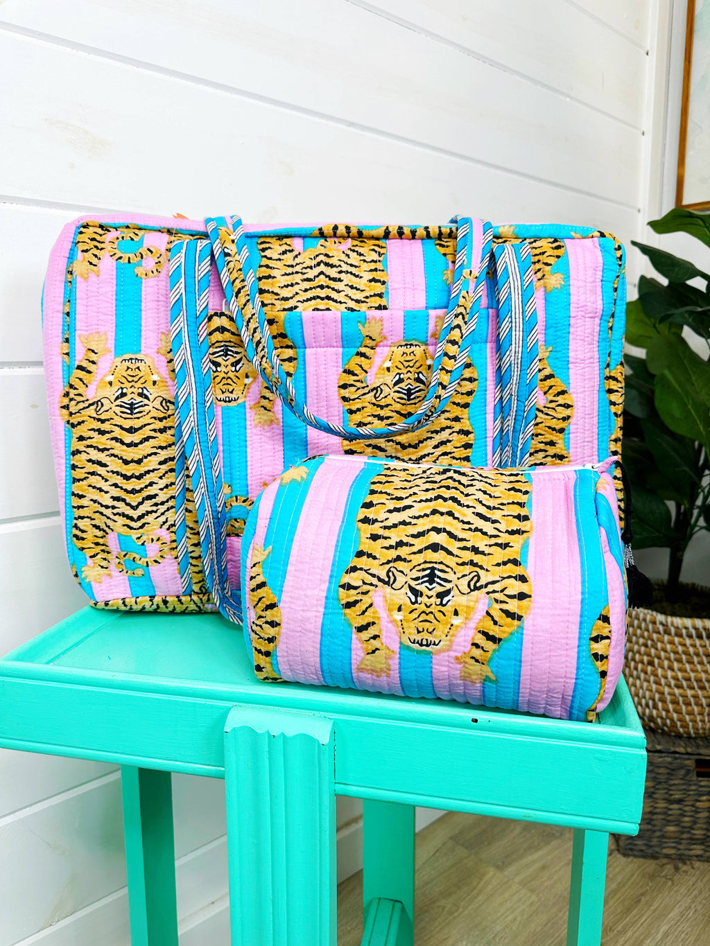 Cotton Candy Tiger Weekender Bag
