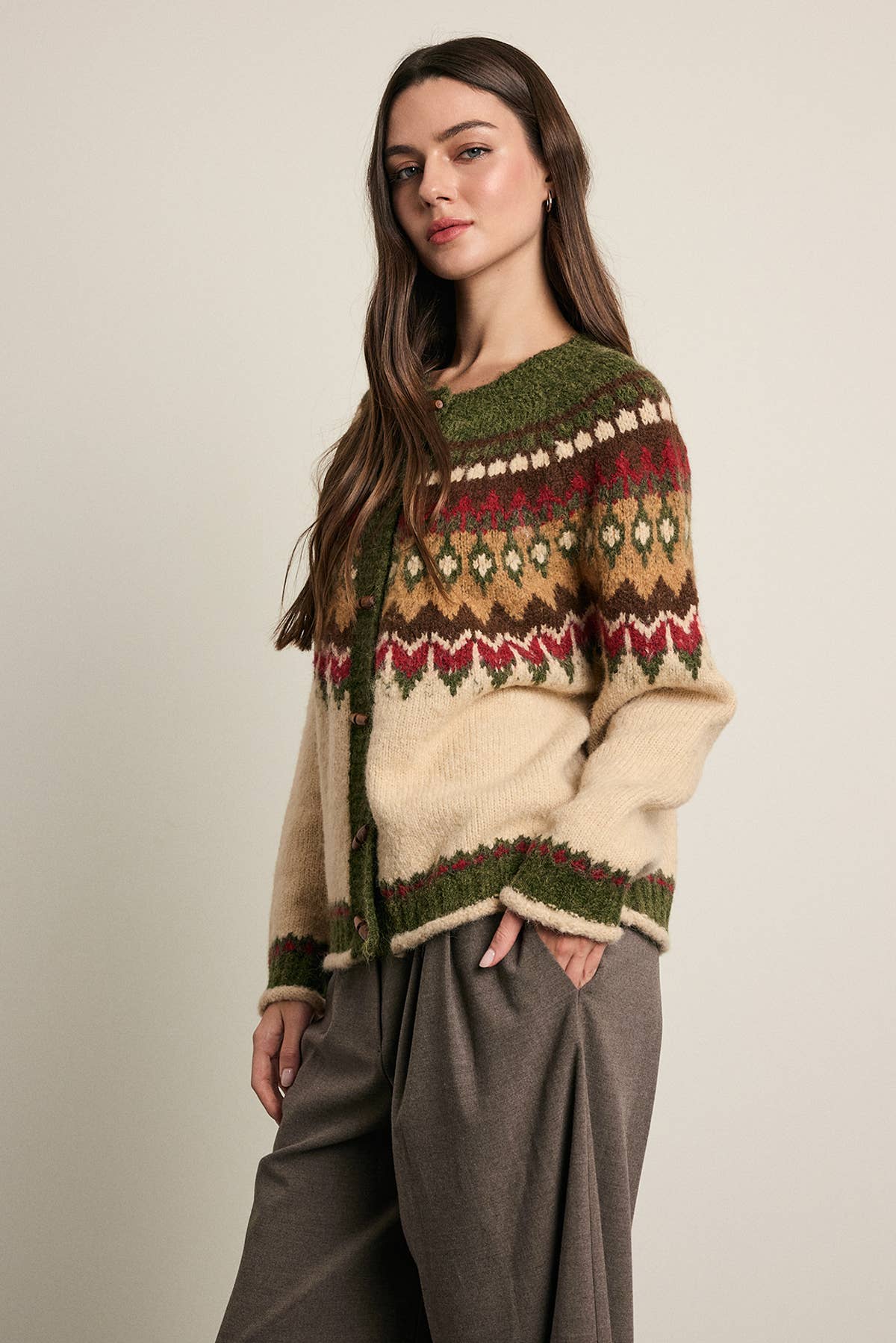Nordic Fair Isle Cardigan