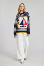 Nautical Stripe Sweater Top