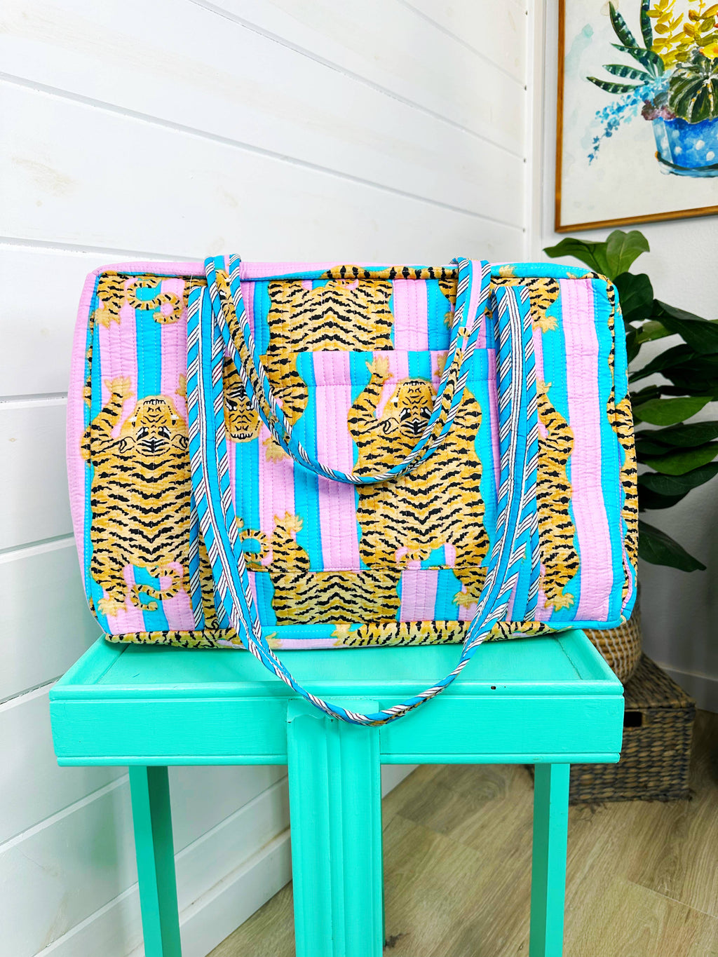 Cotton Candy Tiger Weekender Bag