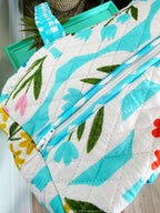 Aqua Garden Party Weekender Bag