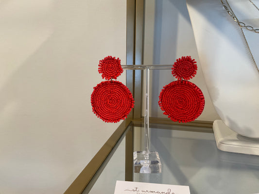 Pierce + Hide Beaded Red Circles