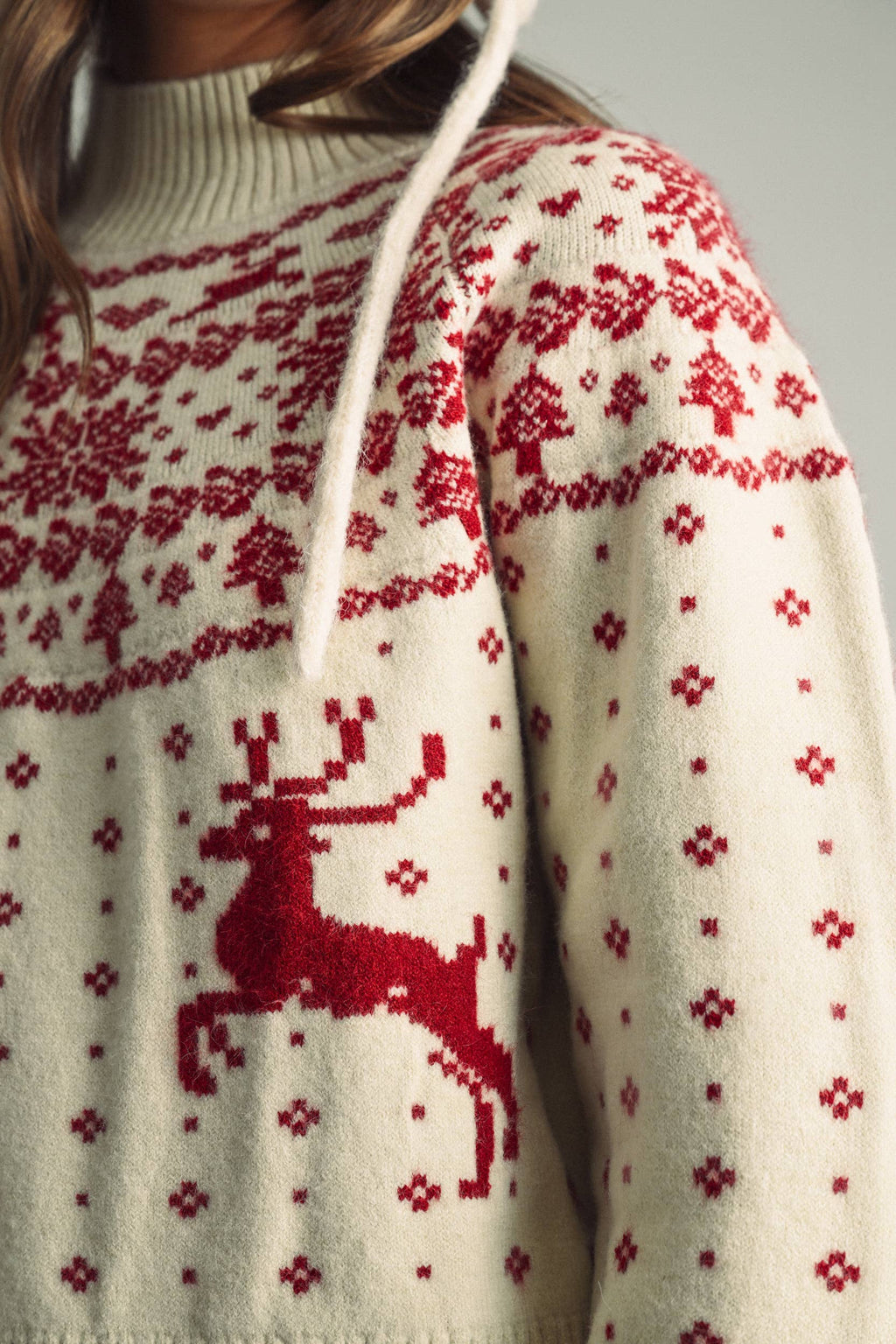 Classic Nordic Reindeer Sweater