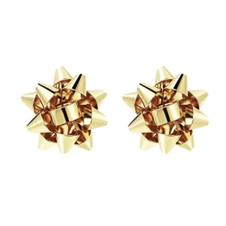 Gold Bow Earrings