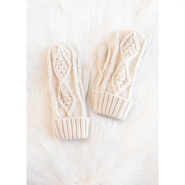 Cable Knit Mittens
