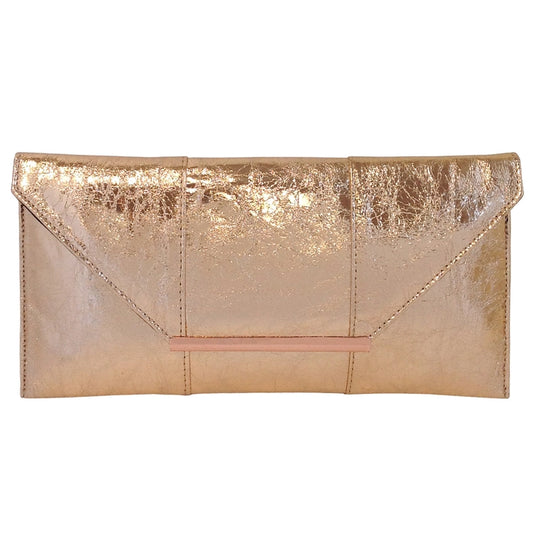 Crushed Rose Gold Clutch