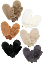 Faux Fur Mittens with Shepherd Lining