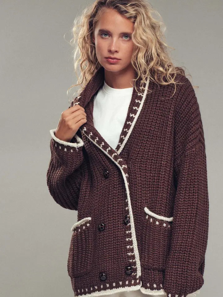 Chunky Knit Oversized Cardigan