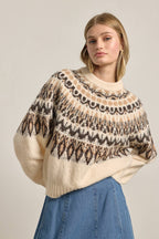 Nordic Pattern Knit Sweater