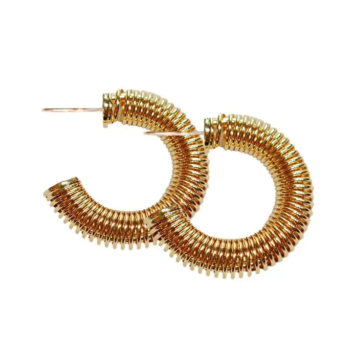 Gold Coil Earrings