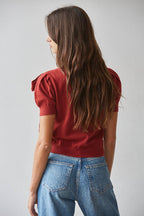 Bow Pull Over Knit Sweater