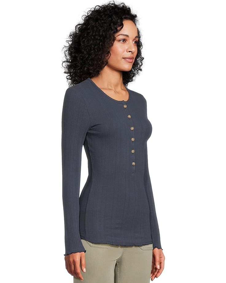 Paradise Pointelle Henley- Blue Nights