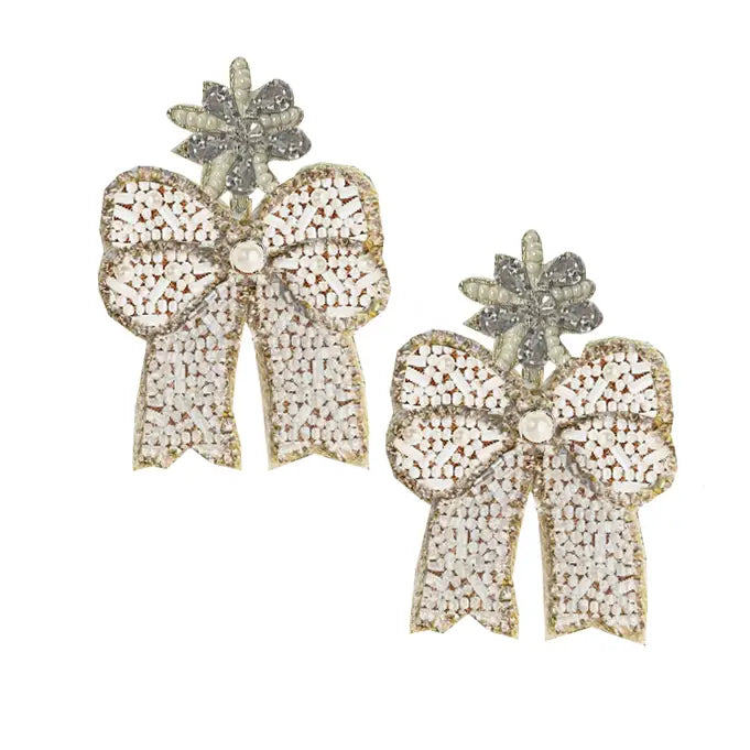 Glitzy Bow Earrings