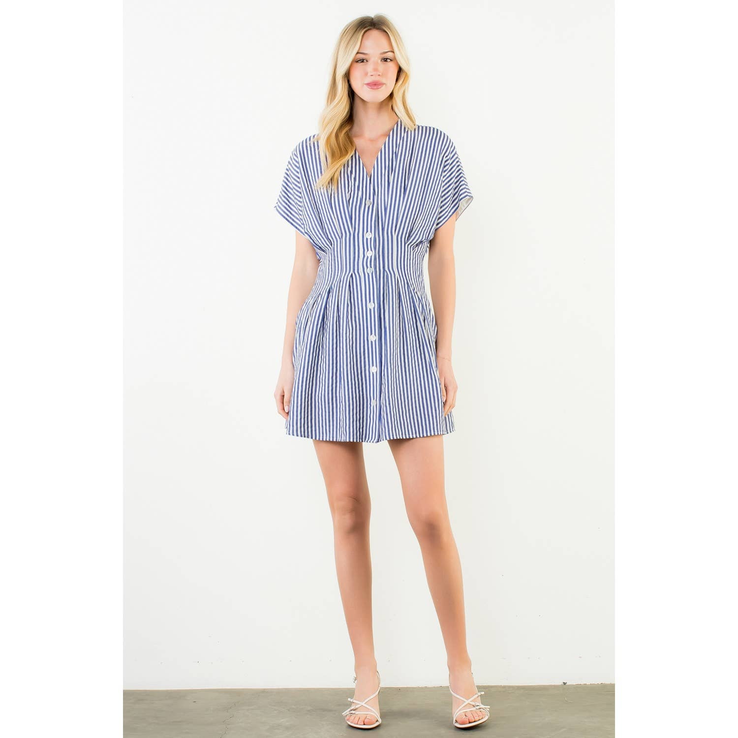 Striped Button Down Dress