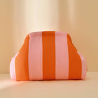 Compact Urban Chic Stripe Clutch Pouch