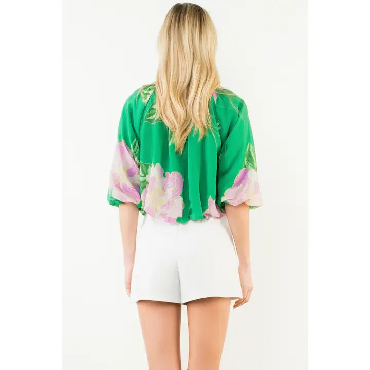 Floral Bubble Top
