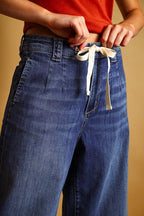 Drawstring Darkwash Denim