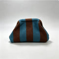 Compact Urban Chic Stripe Clutch Pouch
