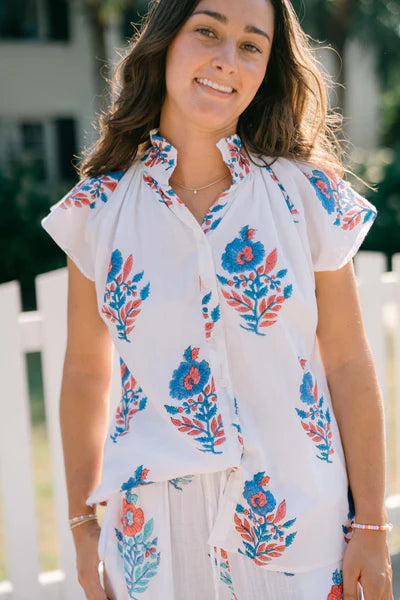 Bays Blouse in Ultramarine