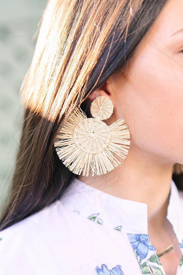 Palm Round Earring