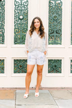 Ciella Blouse- Frosted Lily
