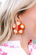 Periwinkle Orange Earring