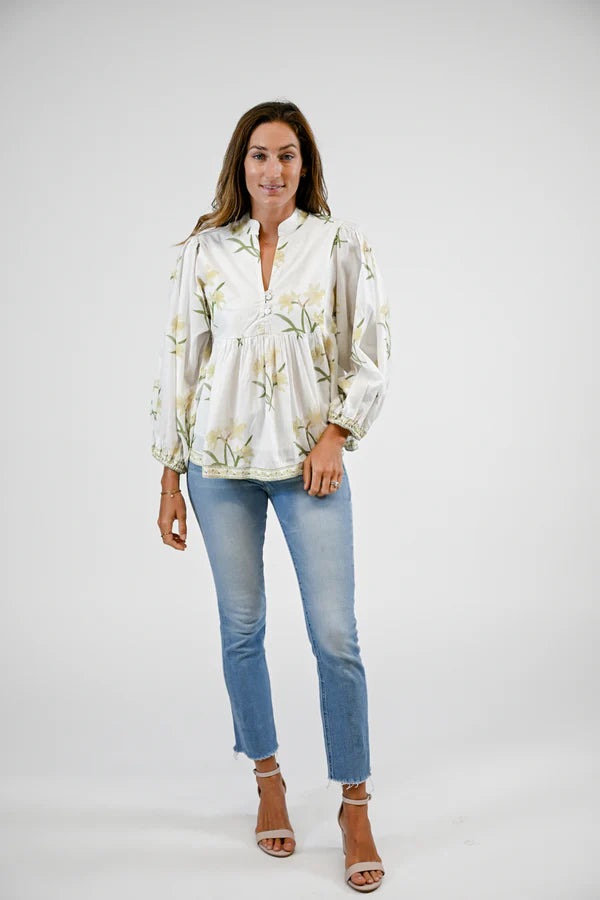 Bluffton Blouse- Daffodil