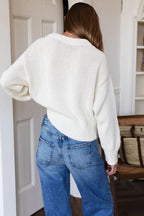 Cozy Cotton Sweater- Ivory